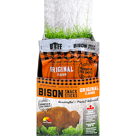 Bison Meat Snack Sticks - Original Flavour 5-Pack Box